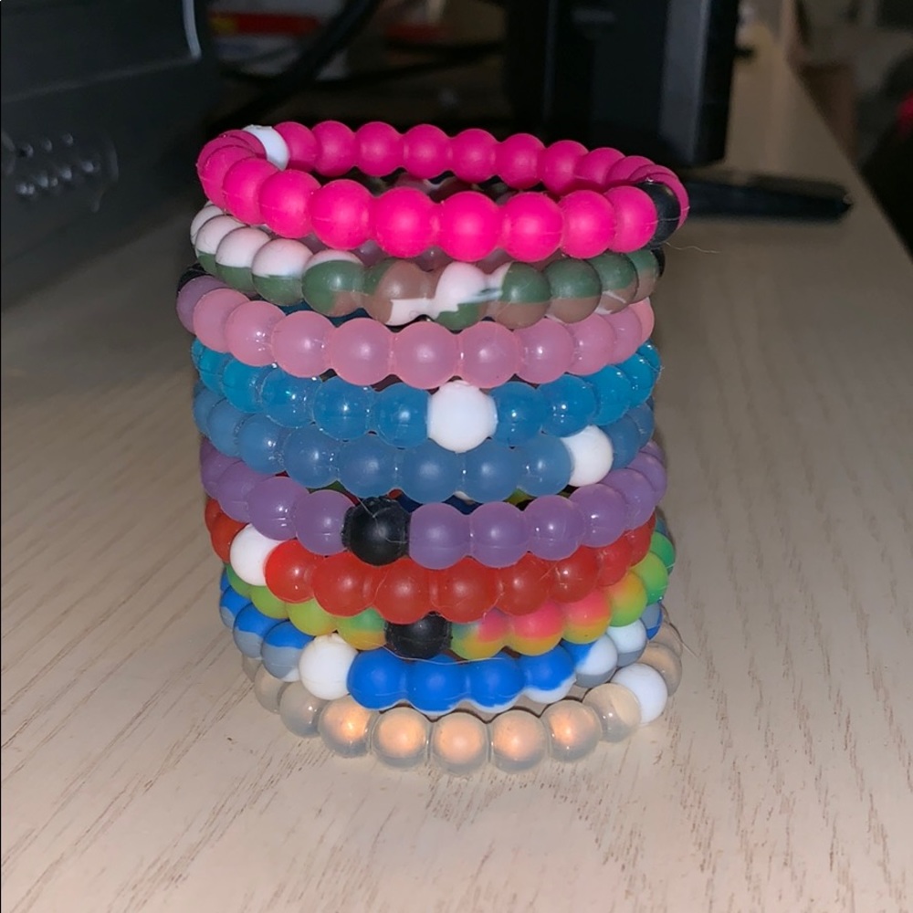 9 Size small authentic Lokai bracelets- not a set